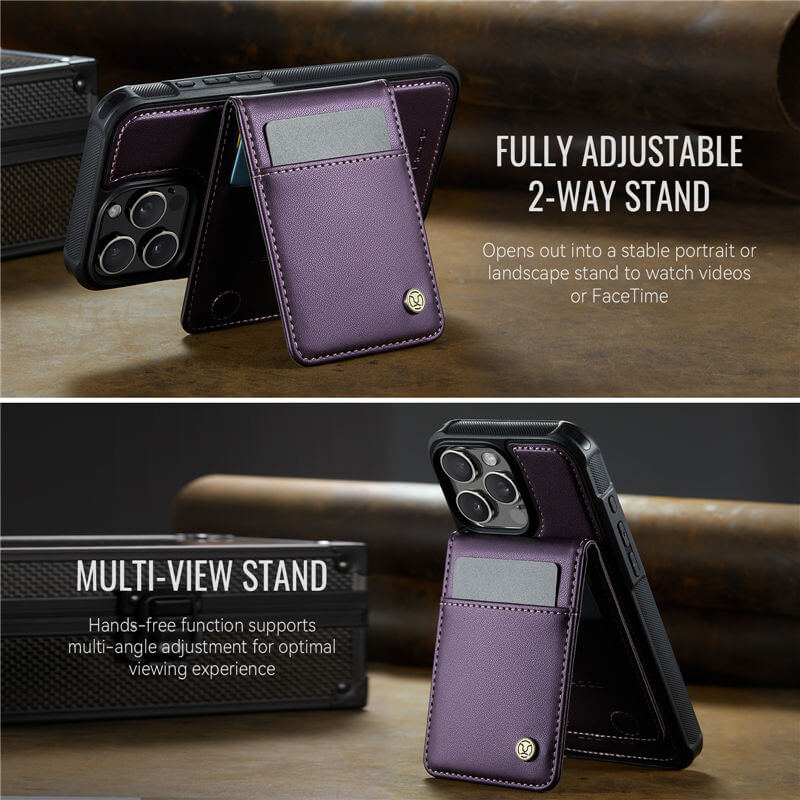 JEEHOOD iPhone 13 Pro Magnetic 2-in-1 Wallet Case