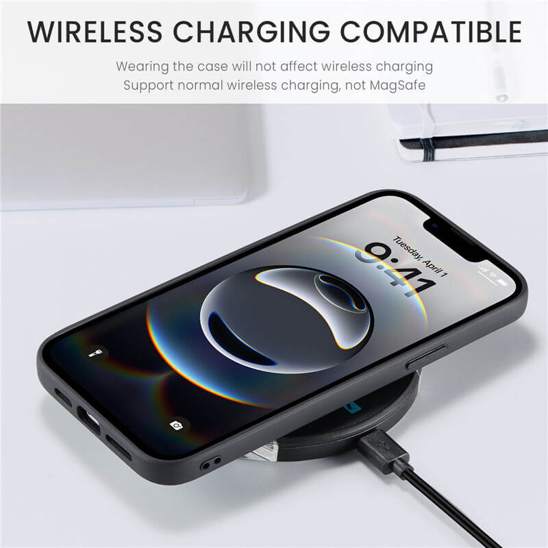 JEEHOOD iPhone 16e 2-in-1 Magnetic Wallet Case