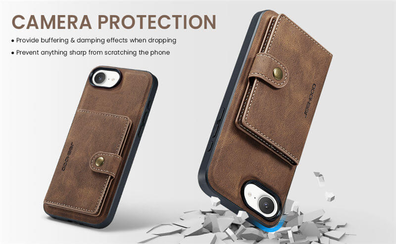 JEEHOOD iPhone 16e Wallet Case