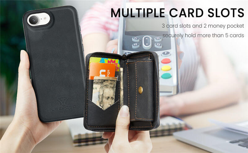 JEEHOOD iPhone 16e Wallet Case