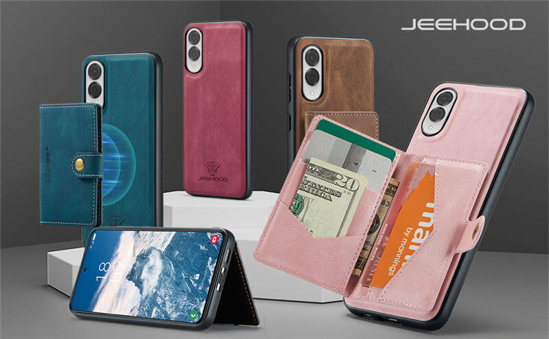JEEHOOD Samsung Galaxy S25 Edge Wallet Case