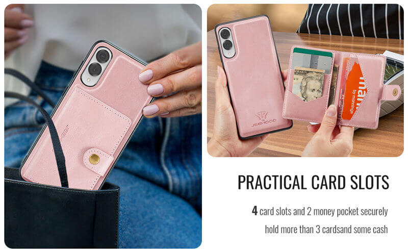 JEEHOOD Samsung Galaxy S25 Edge Wallet Case