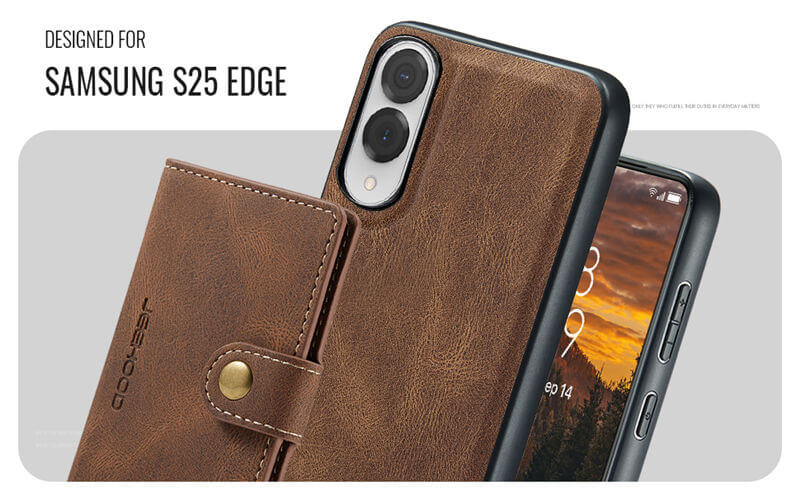 JEEHOOD Samsung Galaxy S25 Edge Wallet Case