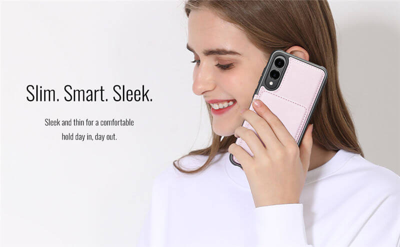 JEEHOOD Samsung Galaxy S25 Edge Magnetic 2-in-1 Wallet RFID-blocking Case