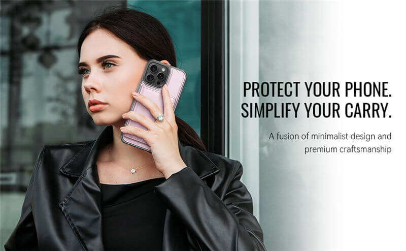 JEEHOOD iPhone 14 Pro 2-in-1 Magnetic Wallet Case