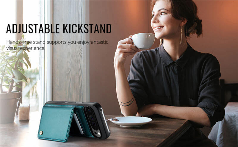 JEEHOOD Google Pixel 9 Pro XL 2-in-1 Magnetic Wallet Case