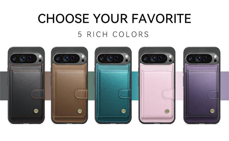 JEEHOOD Google Pixel 9 Pro XL 2-in-1 Magnetic Wallet Case