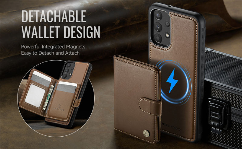 JEEHOOD Samsung Galaxy A13 2-in-1 Magnetic Wallet Case