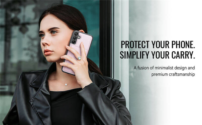 JEEHOOD Samsung Galaxy A15 2-in-1 Magnetic Wallet Case