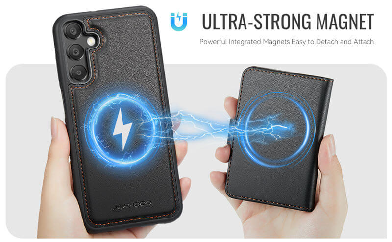 JEEHOOD Samsung Galaxy A16 5G 2-in-1 Magnetic Wallet Case