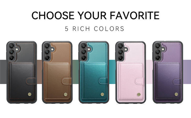 JEEHOOD Samsung Galaxy A16 5G 2-in-1 Magnetic Wallet Case