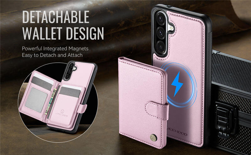 JEEHOOD Samsung Galaxy A26 2-in-1 Magnetic Wallet Case