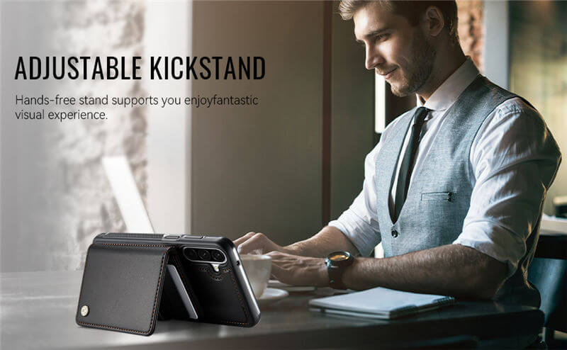 JEEHOOD Samsung Galaxy A26 2-in-1 Magnetic Wallet Case