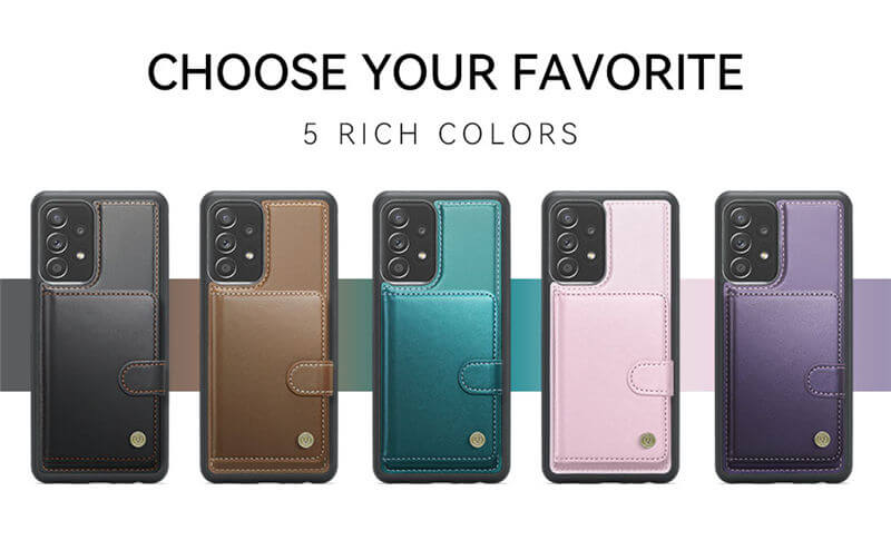 JEEHOOD Samsung Galaxy A33 5G 2-in-1 Magnetic Wallet Case