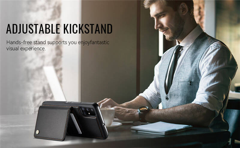 JEEHOOD Samsung Galaxy A51 4G 2-in-1 Magnetic Wallet Case