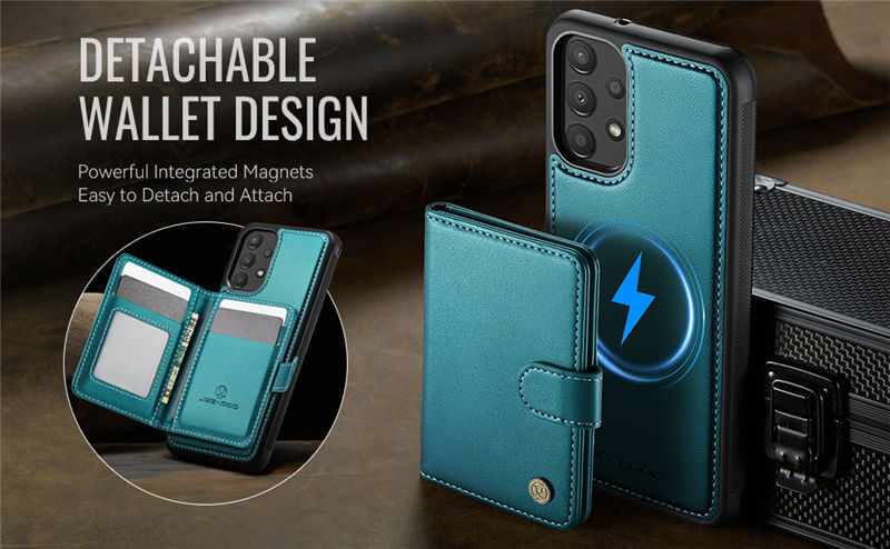 JEEHOOD Samsung Galaxy A52 2-in-1 Magnetic Wallet Case