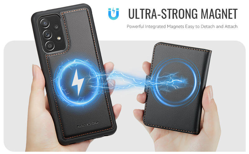 JEEHOOD Samsung Galaxy A53 5G 2-in-1 Magnetic Wallet Case