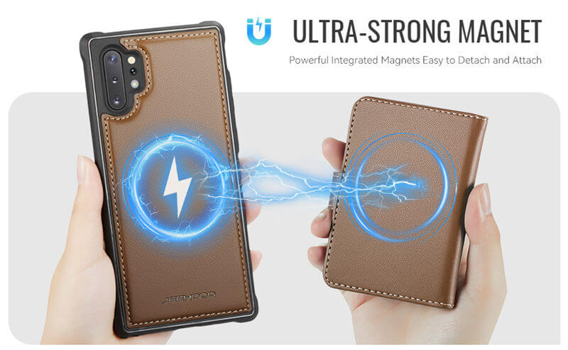 JEEHOOD Samsung Galaxy Note 10 Plus 2-in-1 Magnetic Wallet Case
