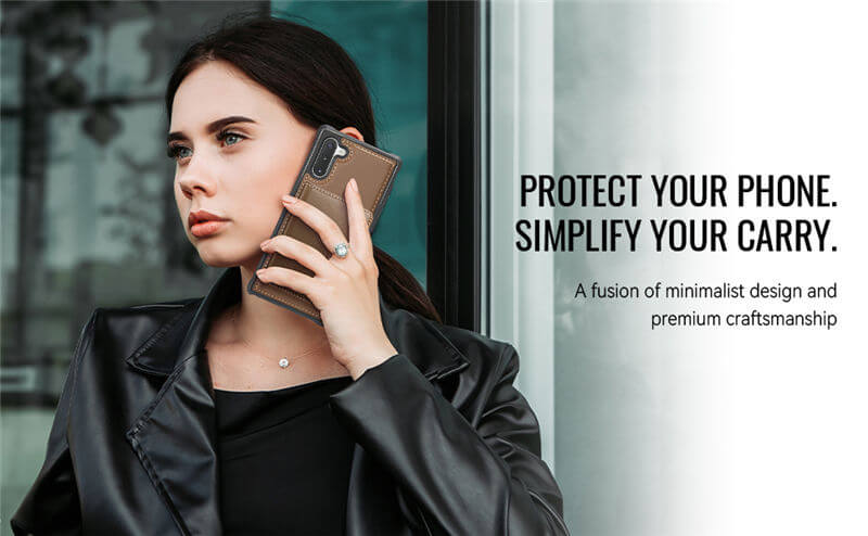 JEEHOOD Samsung Galaxy Note 10 2-in-1 Magnetic Wallet Case