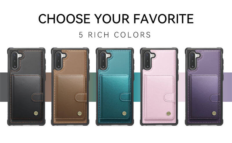 JEEHOOD Samsung Galaxy Note 10 2-in-1 Magnetic Wallet Case