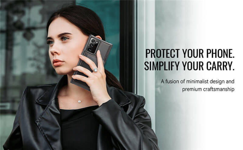 JEEHOOD Samsung Galaxy Note 20 Ultra 2-in-1 Magnetic Wallet Case