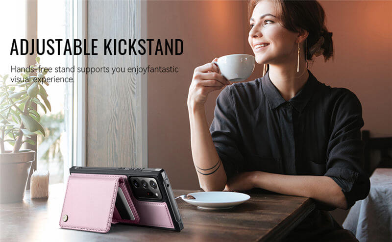 JEEHOOD Samsung Galaxy Note 20 Ultra 2-in-1 Magnetic Wallet Case