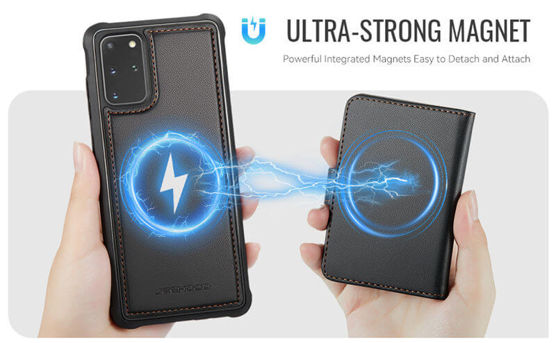JEEHOOD Samsung Galaxy S20 Plus 2-in-1 Magnetic Wallet Case