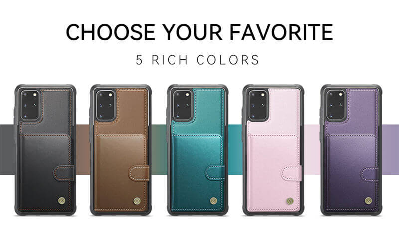 JEEHOOD Samsung Galaxy S20 Plus 2-in-1 Magnetic Wallet Case