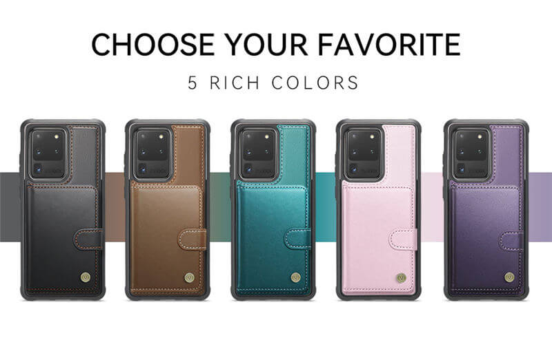 JEEHOOD Samsung Galaxy S20 Ultra 2-in-1 Magnetic Wallet Case