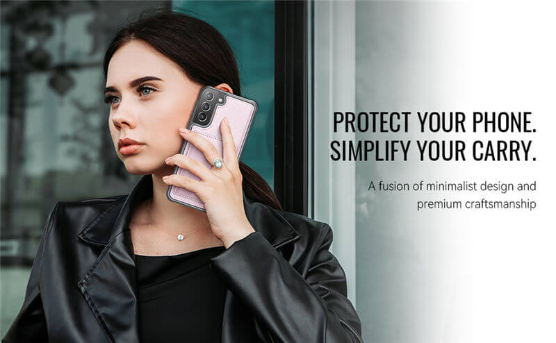 JEEHOOD Samsung Galaxy S21 Plus 2-in-1 Magnetic Wallet Case