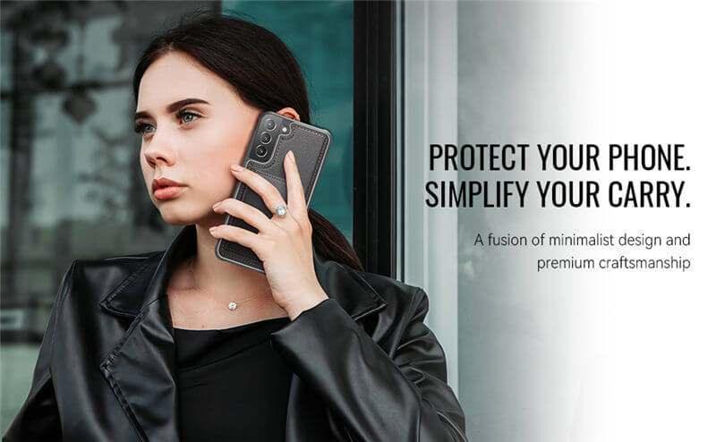 JEEHOOD Samsung Galaxy S22 Plus 2-in-1 Magnetic Wallet Case