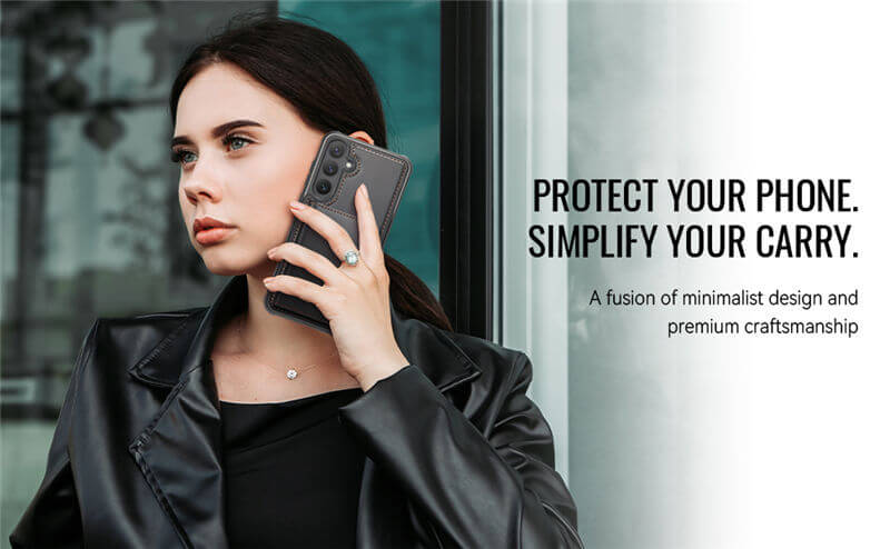 JEEHOOD Samsung Galaxy S23 Plus 2-in-1 Magnetic Wallet Case