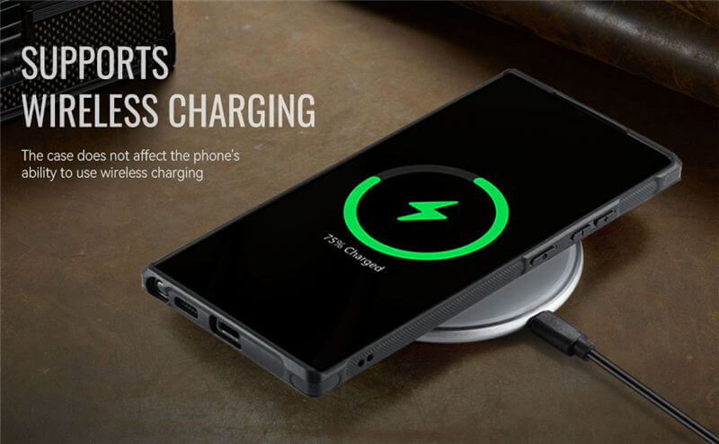 JEEHOOD Samsung Galaxy S24 Ultra 2-in-1 Magnetic Wallet Case