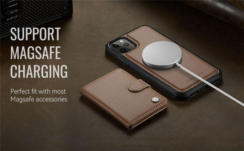 JEEHOOD iPhone 11 Pro 2-in-1 Magnetic Wallet Case