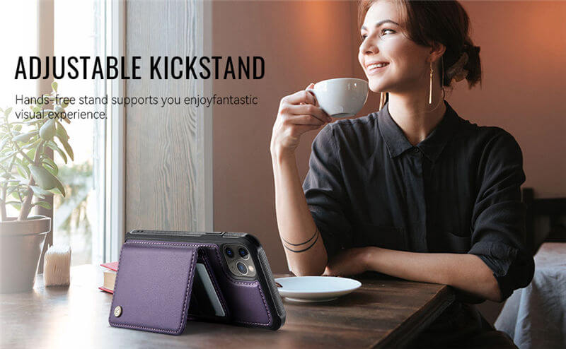 JEEHOOD iPhone 11 Pro 2-in-1 Magnetic Wallet Case