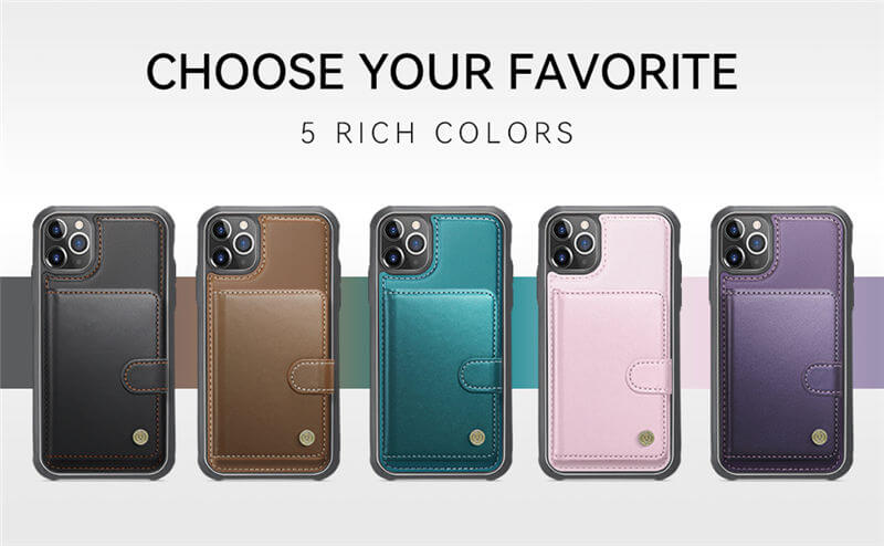 JEEHOOD iPhone 11 Pro 2-in-1 Magnetic Wallet Case