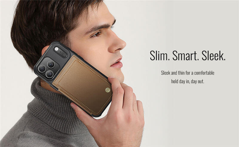 JEEHOOD iPhone 17 Pro Max Magnetic 2-in-1 Wallet RFID-blocking Case