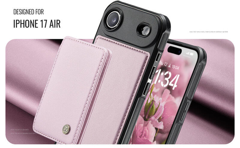 JEEHOOD iPhone Air Magnetic 2-in-1 Wallet RFID-blocking Case