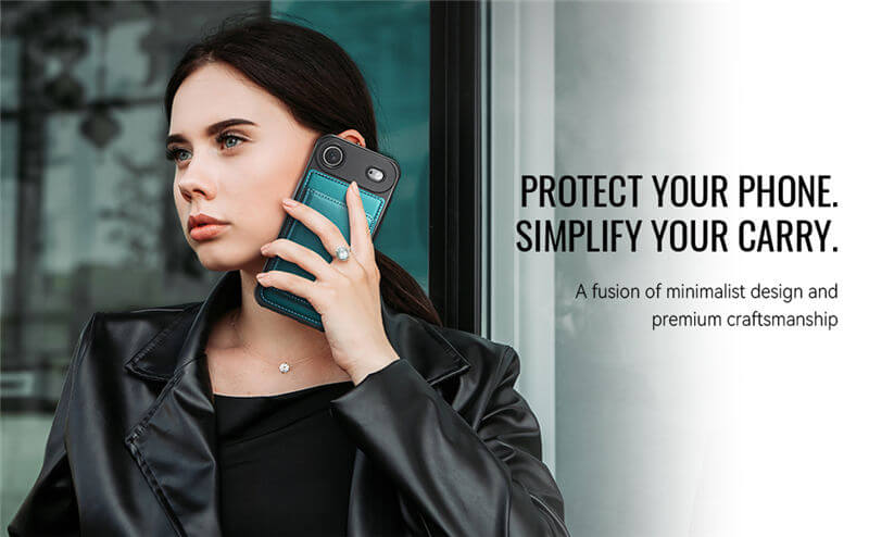 JEEHOOD iPhone Air 2-in-1 Magnetic Wallet Case