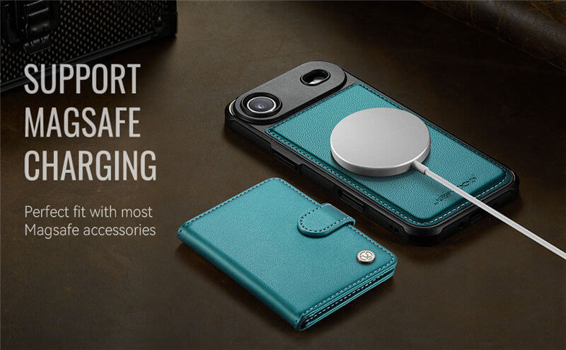 JEEHOOD iPhone Air 2-in-1 Magnetic Wallet Case