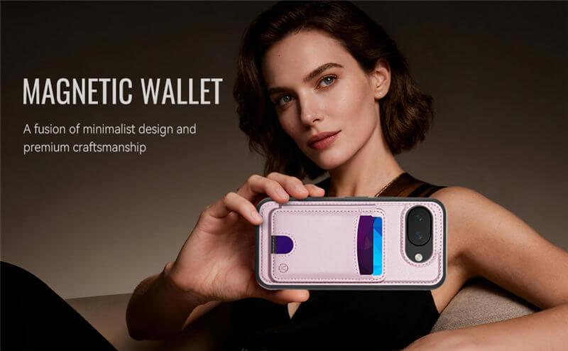 JEEHOOD Google Pixel 10A 2-in-1 Magnetic Wallet Case