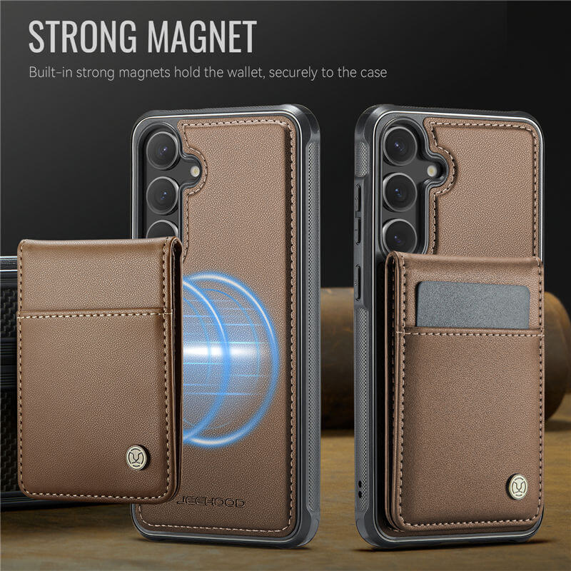 JEEHOOD Samsung Galaxy S26 Plus Magnetic 2-in-1 Wallet Case