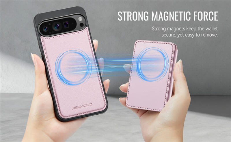 JEEHOOD Google Pixel 9 Pro XL 2-in-1 Magnetic Wallet Case