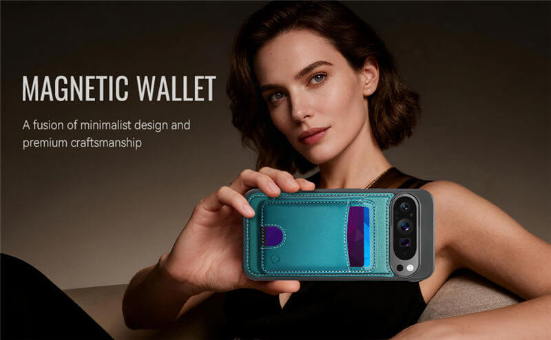 JEEHOOD Google Pixel 10 Pro XL 2-in-1 Magnetic Wallet Case