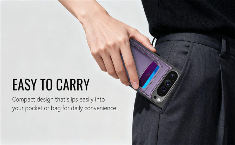 JEEHOOD Google Pixel 9 Pro XL 2-in-1 Magnetic Wallet Case