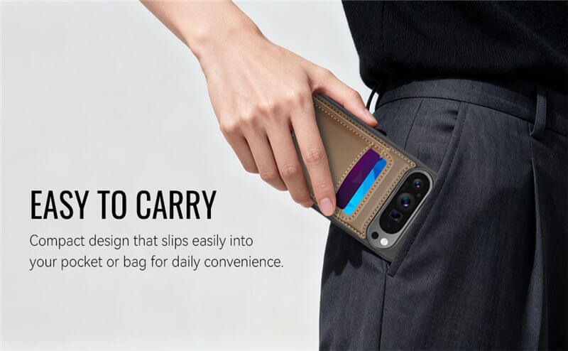 JEEHOOD Google Pixel 10 Pro XL 2-in-1 Magnetic Wallet Case