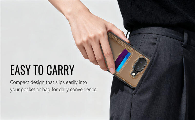 JEEHOOD Google Pixel 9A 2-in-1 Magnetic Wallet Case