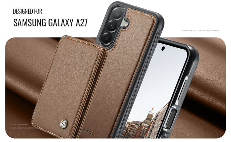 JEEHOOD Samsung Galaxy A27 Magnetic 2-in-1 Wallet RFID-blocking Case