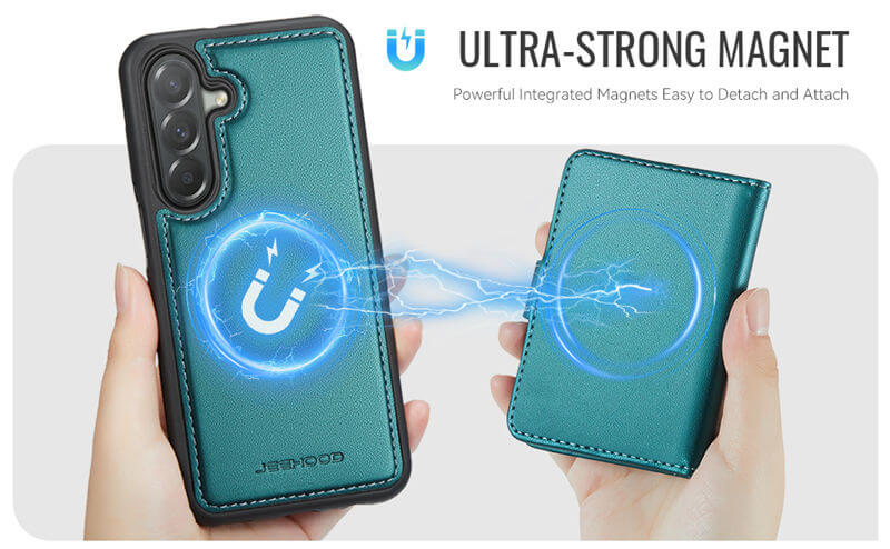 JEEHOOD Samsung Galaxy A27 2-in-1 Magnetic Wallet Case