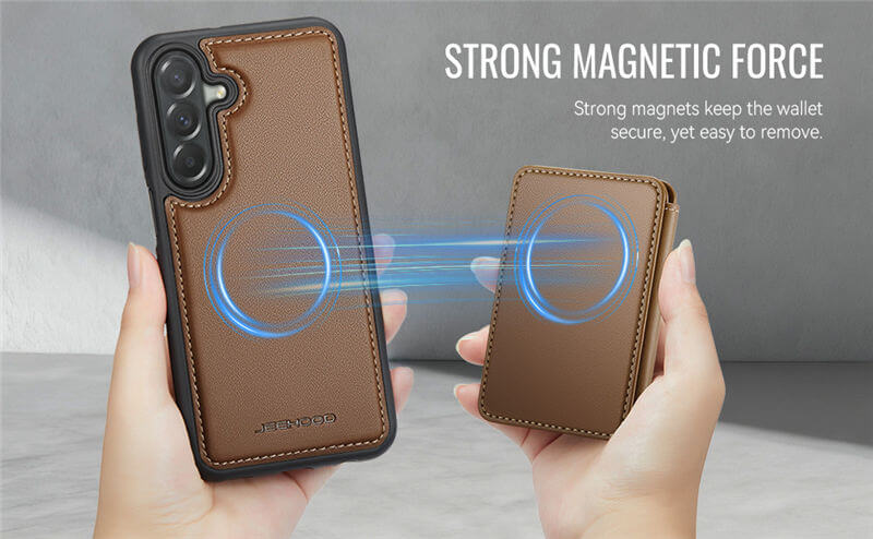 JEEHOOD Samsung Galaxy A27 2-in-1 Magnetic Wallet Case